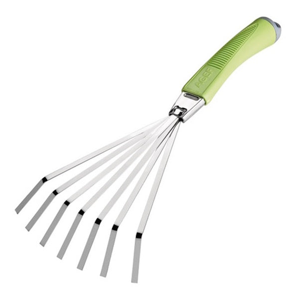 AGEF RASTRELLO SCOPETTA 7 DENTI IN ACCIAIO CON MANICO IN COPOLIMERO*