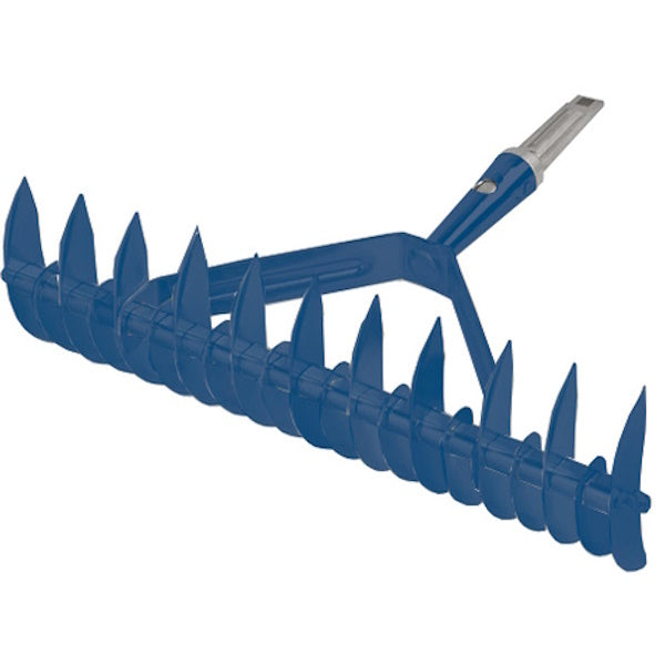 AGEF RASTRELLO AERATORE 32 DENTI ACCIAIO BLU PER MANICO POLICLICK*