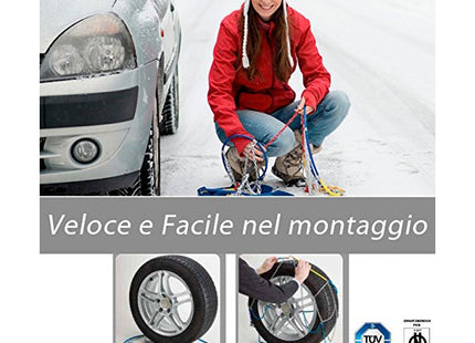 AREF CATENE DA NEVE PER AUTOVETTURE MOD. LAPPON 9 MISURA GRUPPO  90