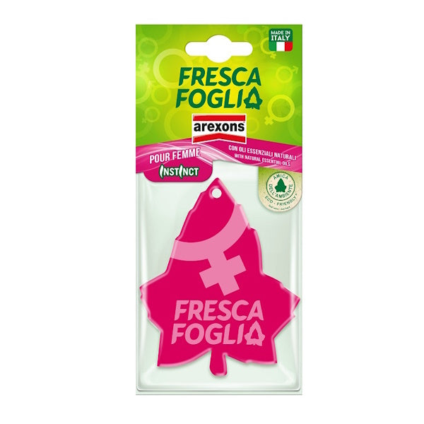 AREXONS PROFUMATORE PER AUTO FRESCA FOGLIA INSTINCT FRAGRANZA POUR FEMME