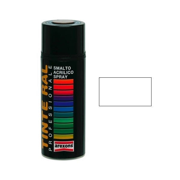 AREXONS SMALTO ACRILICO BIANCO LUCIDO RAL 9010 SPRAY ML400