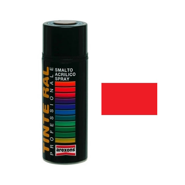 AREXONS SMALTO ACRILICO ROSSO TRAFFICO LUCIDO RAL 3020 SPRAY ML400