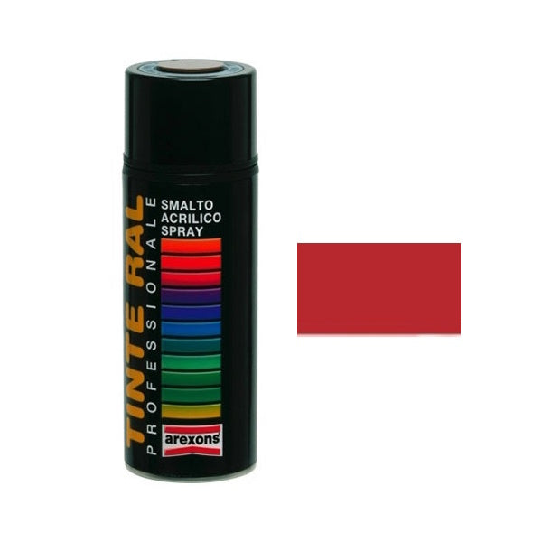 AREXONS SMALTO ACRILICO ROSSO FUOCO LUCIDO RAL 3000 SPRAY ML400