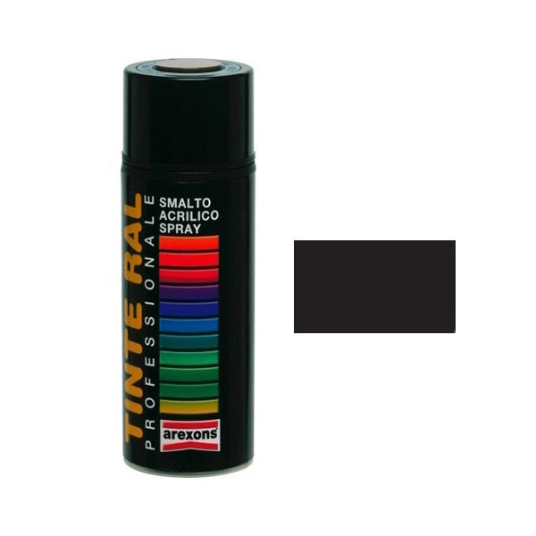 AREXONS SMALTO ACRILICO NERO LUCIDO RAL 9005 SPRAY ML400