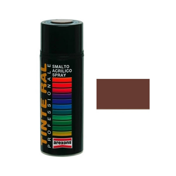 AREXONS SMALTO ACRILICO MARRONE NOCE RAL 8011 SPRAY ML400