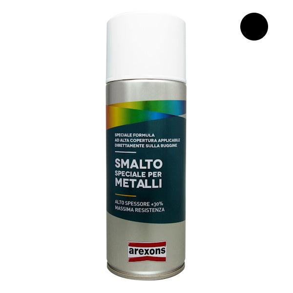 AREXONS SMALTO SPECIALE METALLI NERO INTENSO OPACO RAL 9005 SPRAY ML400