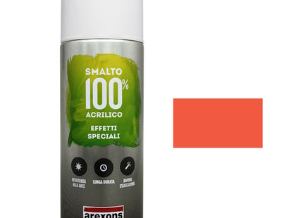 AREXONS SMALTO ACRILICO EFFETTO FLUORESCENTE ROSSO SPRAY ML400