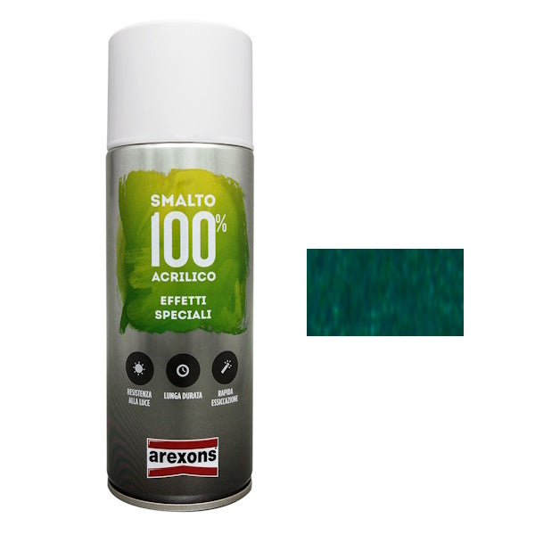 AREXONS SMALTO ACRILICO EFFETTO DIAMANTATO VERDE PETROLIO SPRAY ML400