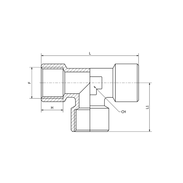 KONFIT RACCORDO A T ART. AS61 FEMMINA