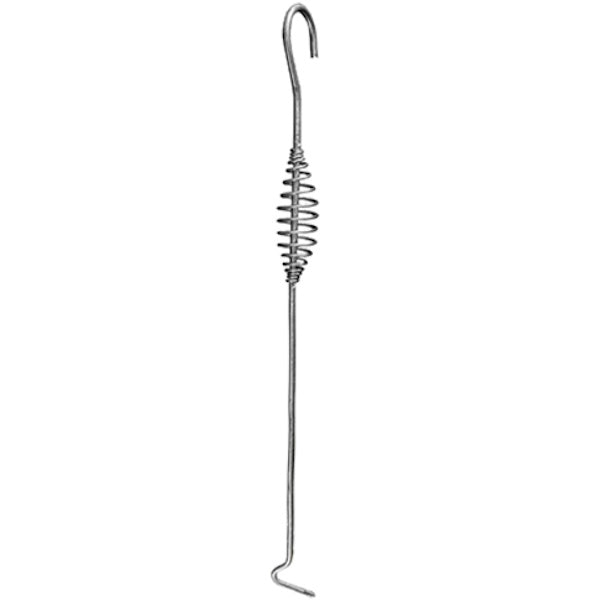 ATTIZZATOI A GANCIO CON MANICO A MOLLA IN FERRO LUNGHEZZA CM 41