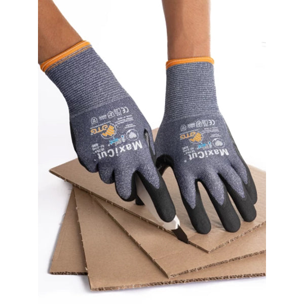 ATG GUANTI MOD. MAXICUT ULTRA A44-3745 COLORE NERO/BLU TG 9*