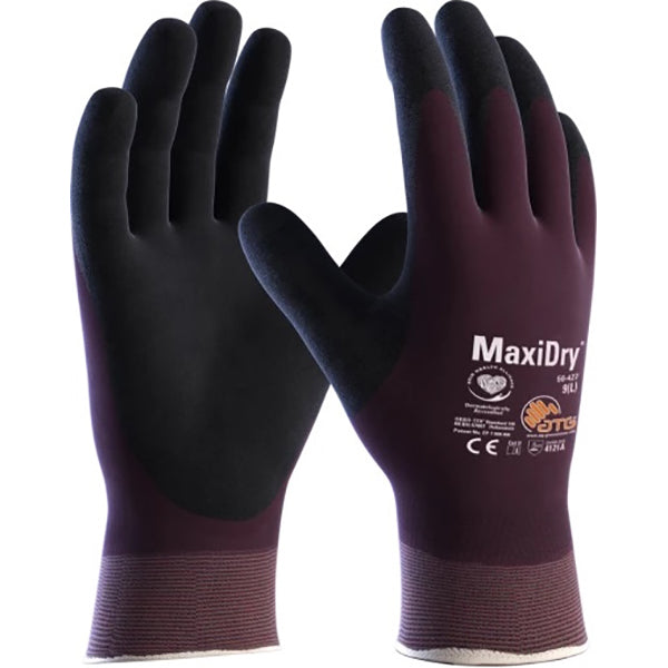 ATG GUANTI MOD. MAXIDRY A56-427 COLORE VIOLA/NERO/GRIGIO