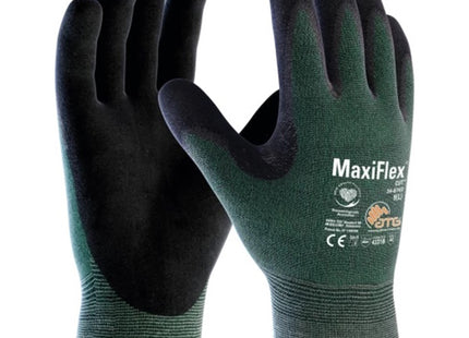 ATG GUANTI MOD. MAXIFLEX CUT A34-8743 COLORE NERO/VERDE