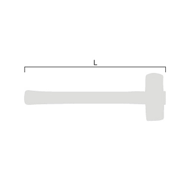 Mazza In Fibra Di Vetro Draper 3.2 Kg - Testa Acciaio, Impugnatura Gomma, Blu/Nero - Foto 4