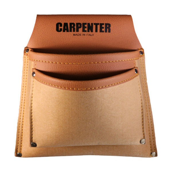 BORSA PER CARPENTIERE CARPENTER SIMILPELLE ART.455 2 TASCHE