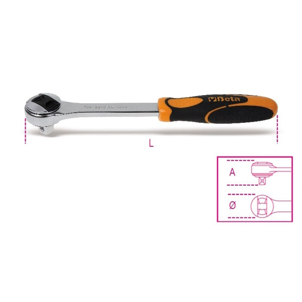 BETA   920/55 CRICCHETTO REVERSIBILE 72 DENTI 1/2"(A2024)*