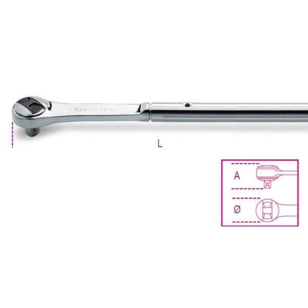 BETA   929/55 CRICCHETTO REVERSIBILE 72 DENTI DA 1"
