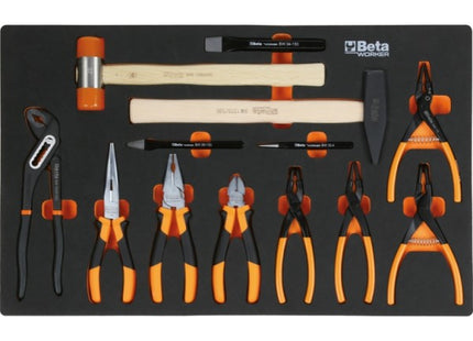 BETA BW2400SO7/E-M CASSETTIERA CON 7 CASSETTI + 309 UTENSILI ARANCIO