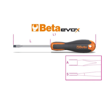 BETA  1201E GIRAVITE PUNTA A TAGLIO LAMA STANDARD MM1,2X 8,0X150