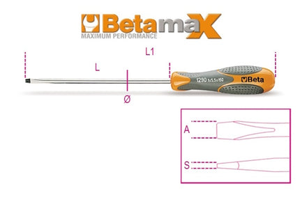 BETA  1290 GIRAVITE PUNTA A TAGLIO LAMA STANDARD MM0,5X 3,0X100