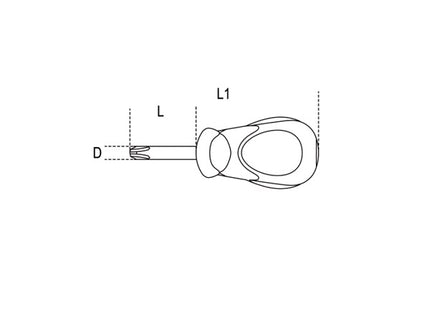 BETA  1292N GIRAVITE PUNTA A CROCE PHILLIPS TIPO CORTISSIMO PH 1X30MM