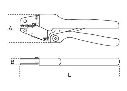 BETA  1608A PINZA A GRANDE EFFETTO PER CAPICORDA PREISOLATI