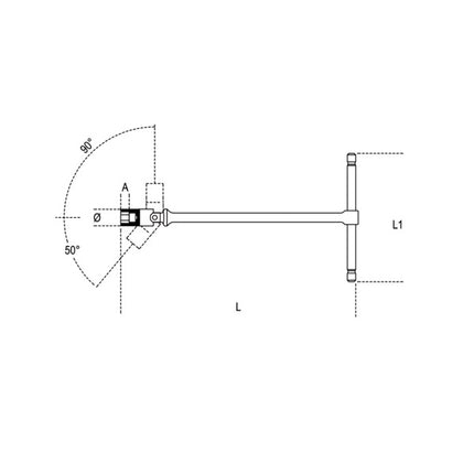 BETA   952 CHIAVE A T CON BUSSOLA ESAGONALE SNODATA MM 8