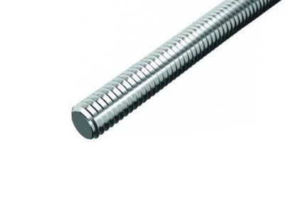 BARRA FILETTATA FERRO CLASSE 4.8 ZINCATA BIANCA M12X1,75X1000 DIN 975