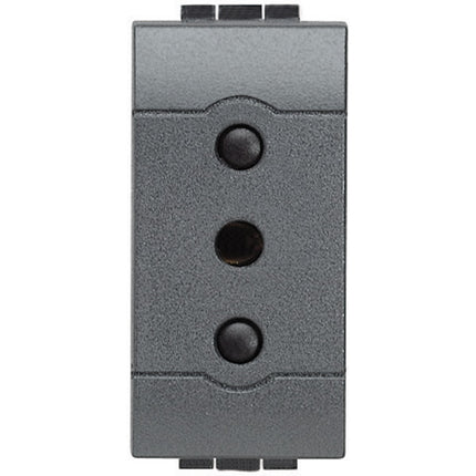 BTICINO LIVINGLIGHT PRESA 2P+T 10A 230V ANTRACITE