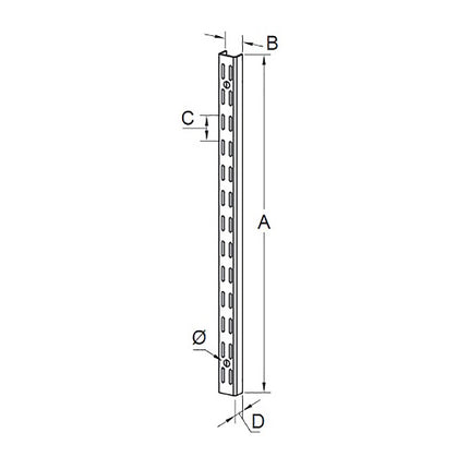 BOLIS CREMAGLIERA DOPPIA CM100 ARGENTO*