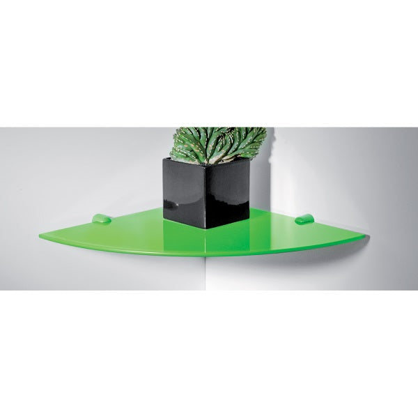 BOLIS MENSOLA VITRA AD ANGOLO IN VETRO SABBIATO