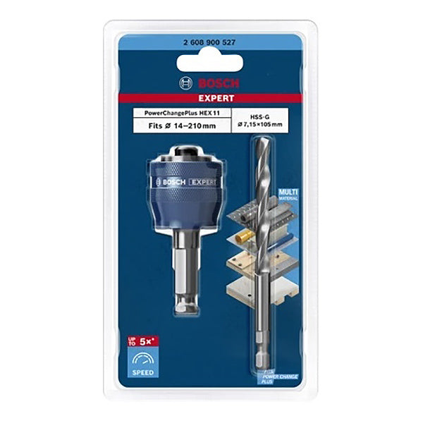 BOSCH ADATTATORE PER SEGHE A TAZZA D.MM14-210 CON PUNTA PILOTA