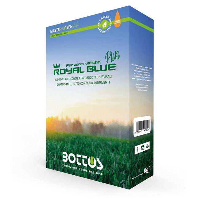 BOTTOS SEMENTI PER PRATO ROYAL BLUE PLUS SCATOLA DA KG1
