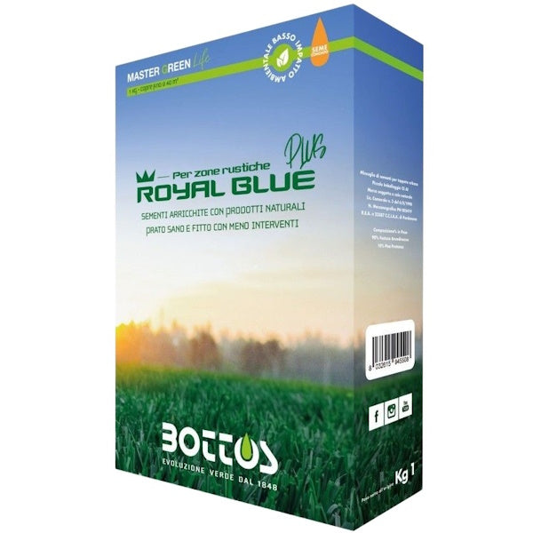 BOTTOS SEMENTI PER PRATO ROYAL BLUE PLUS SCATOLA DA KG1