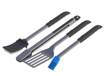 BROIL KING SET POSATE BARON 4 PEZZI IN INOX E RESINA DA MM.450