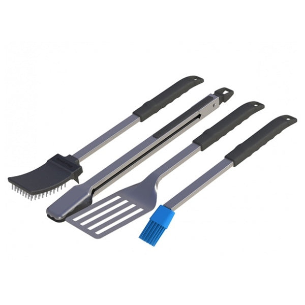 BROIL KING SET POSATE BARON 4 PEZZI IN INOX E RESINA DA MM.450