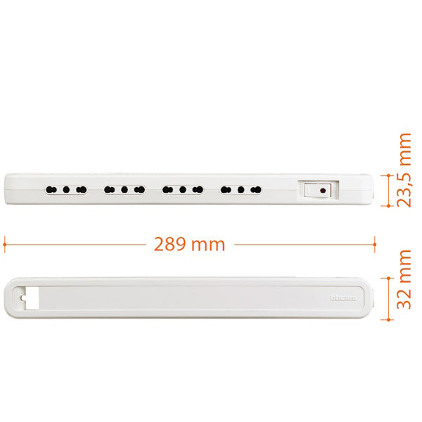 BTICINO MULTIPRESA ULTRASLIM 4 PRESE CAVO DA MT1,5 SPINA 10A