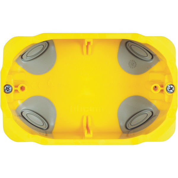 BTICINO SCATOLA DA INCASSO PER CARTONGESSO COLORE GIALLO