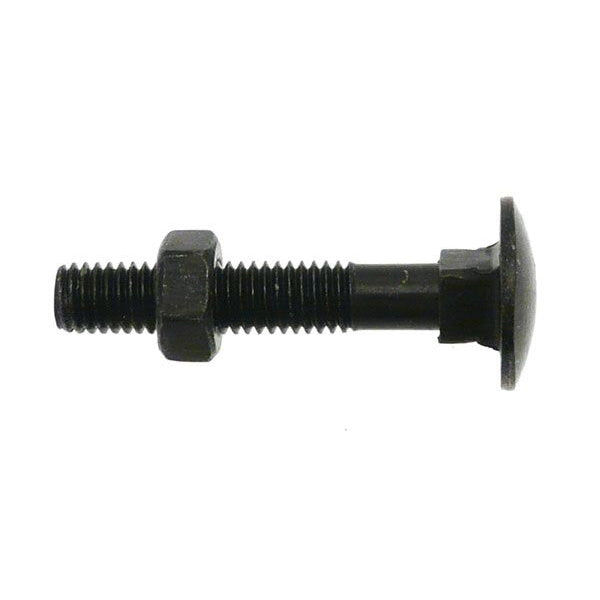 BULLONI A TESTA TONDA C/QUADRO SOTTOTESTA E DADO GREZ.M12X120 UNI 5732