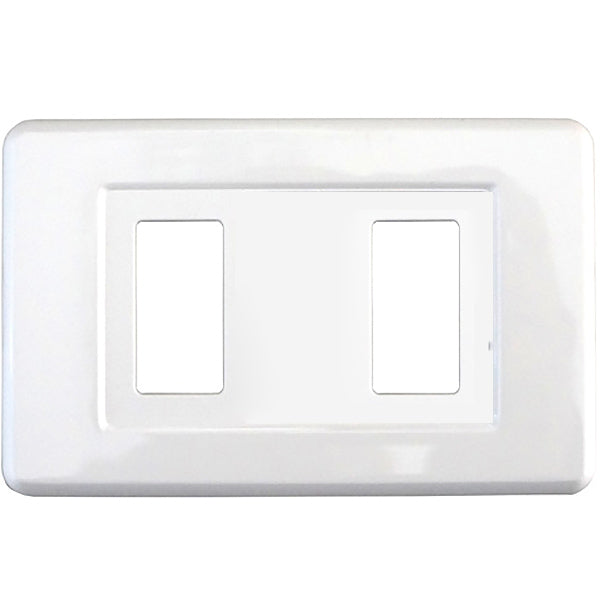 CAL PLACCA PER INTERRUTTORI IN ABS PER MAGIC 2 POSTI BIANCO