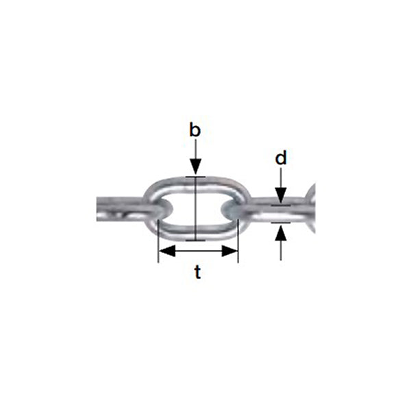 CATENA GENOVESE IN ACCIAIO INOX 304