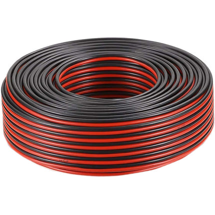 CAVO ELETTRICO PIATTO IN MATASSA H03VVH2-F 2X0,75 MT100 ROSSO/NERO