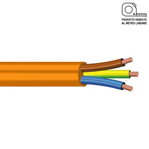 CAVO ELETTRICO AL TAGLIO TIPO SUPERFLEX ARANCIO