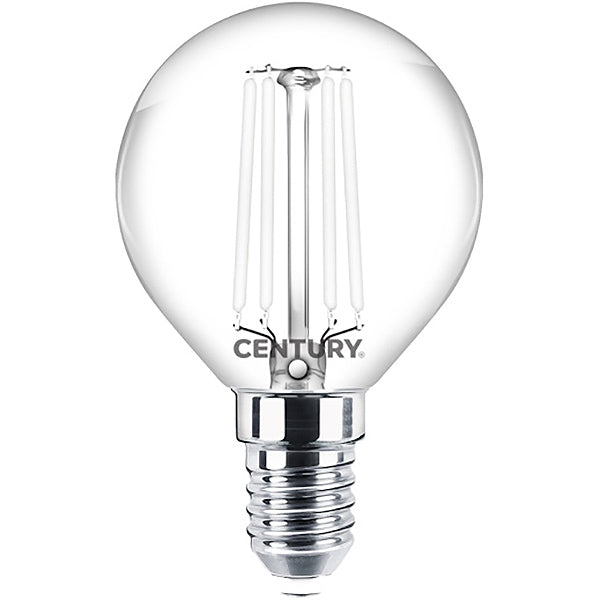 CENTURY LAMPADINA LED INCANTO WHITE SFERA 230V 4,5W E14 2700K 470LM