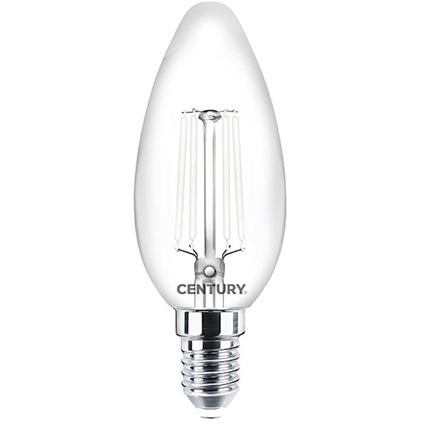 CENTURY LAMPADINA LED INCANTO WHITE OLIVA 230V 4,5W E14 2700K 470LM