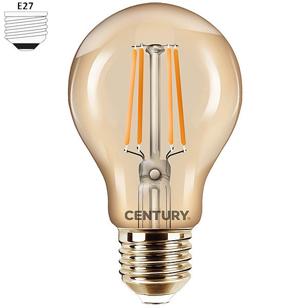 CENTURY LAMPADINA LED INCANTO EPOCA GOCCIA A60 230V  8W E27 2200K 806LM