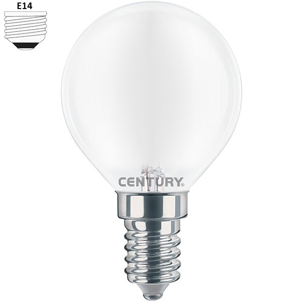 CENTURY LAMPADINA LED INCANTO MINI GLOBO SATEN 230V E14 IP20