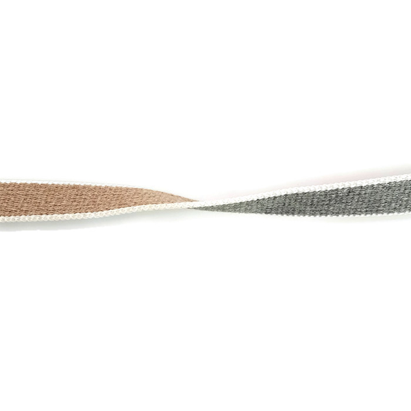 CINTINO TAPPARELLE IN COTONE EXTRA MT50X22MM GRIGIO/AVANA