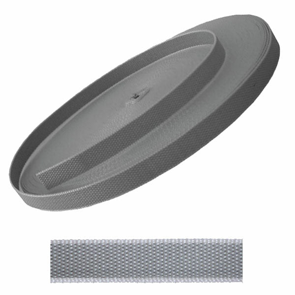 FACOPLAST CINTINO TAPPARELLE IN POLIPROPILENE MT50 LARGHEZZA MM18 GRIGIO