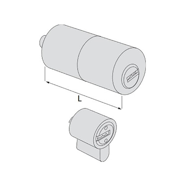 CISA CILINDRO ASTRAL TEKNO PRO COPPIA DA APPLICARE ESTERNO A TUBO MM55*